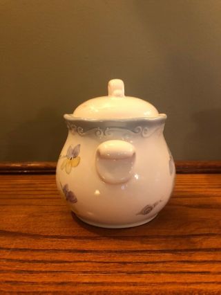 pfaltzgraff vienna floral sugar bowl with lid china 5
