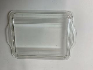 Vintage Pyrex 503 - C Clear Ribbed Glass Replacement Rectangular Lid