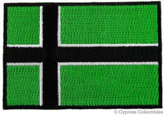 Vinland Flag Iron - On Patch - Type O Negative Viking Embroidered Green Nordic