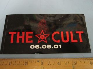 The Cult 2001 Beyond Good And Evil Promotional Sticker Old Stock Flawless