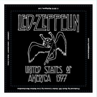 Led Zeppelin 1977 Tour Fridge Magnet 3 " Square Metal Gift Uk P&p