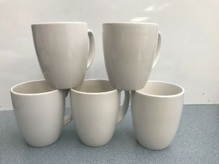 Corelle Stoneware Coffee Mugs Set Of 5 White