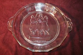 1875 Eapg Early American Pattern Glass Bread Plate 3 Graces Faith Hope & Charity