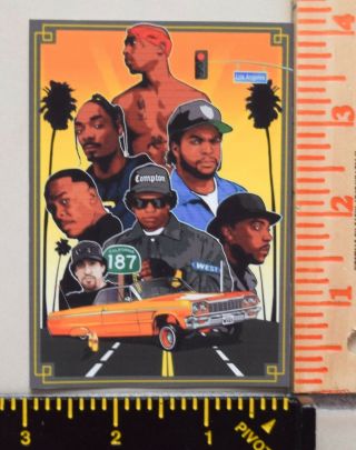West Coast Legends Uv Proof Vinyl Sticker Gangsta 90 