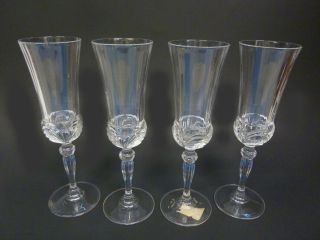 Vtg Crystal Glasses Champagne Flutes - Set Of 4 - Wedding Gift From Hudsons
