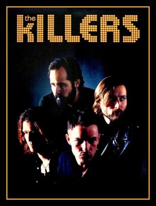 Rare 4.  75 " The Killers Vinyl Sticker.  Band Decal 4 Car,  Guitar,  Laptop,  Bong.