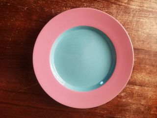 Lindt Stymeist Colorways 9 " Dessert / Pie / Salad Plate Pink / Turquoise