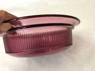 Corning Ware Vision Cranberry Pyrex Glass Casserole Dish and Lid V - 31 - B V - 1.  5 - C 4