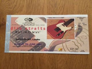Dire Straits Concert Ticket 1992 Earls Court London