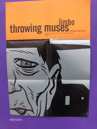 4ad Throwing Muses Limbo Promo Poster 1996 Uk Tanya Donelly Breeders