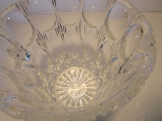 BEYER Lead Crystal Glass 6.  5” By 6” Ice Bucket With Handles 5