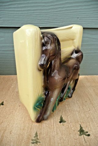 Vintage ROYAL COPLEY POTTERY,  Horse Colt,  Planter Vase 3