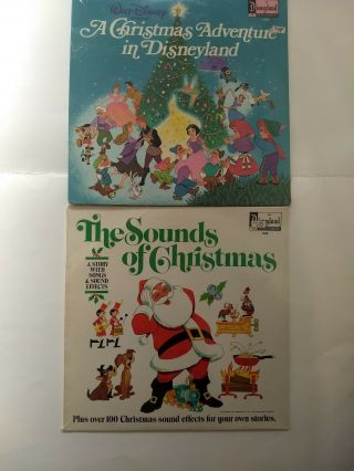 Disney Christmas Adventure In Disneyland & The Sounds Of Christmas Lp Vinyls