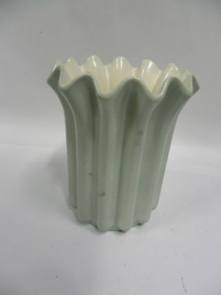 Vintage Modern Eames Era Retro Red Wing 1169 Art Pottery Vase (A6) 4