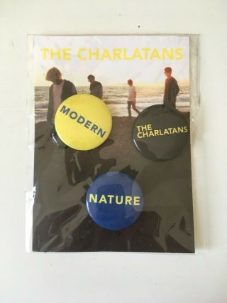 The Charlatans Modern Nature Badges X 3