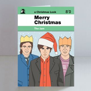 The Jam Ltd Edition A5 Christmas Card Paul Weller Mod Britpop