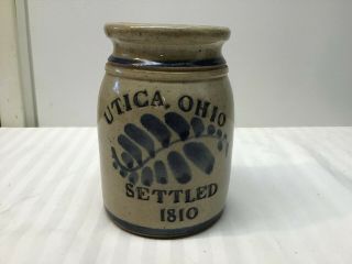 Vintage Beaumont Brothers Pottery Crock Planter Utica,  Ohio Settled 1810 2