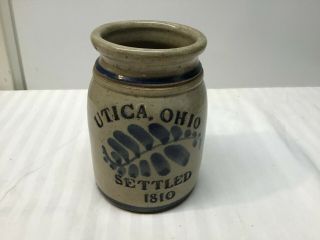 Vintage Beaumont Brothers Pottery Crock Planter Utica,  Ohio Settled 1810 3