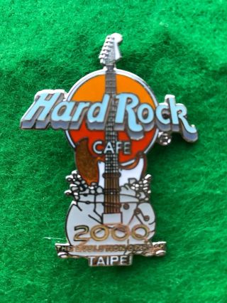 Hard Rock Cafe Pin Taipei " The Evolution Of Rock " Millennium 2000 Guitar