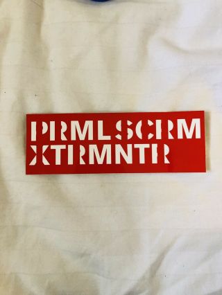 Rare Primal Scream Xtrmntr Promo Sticker