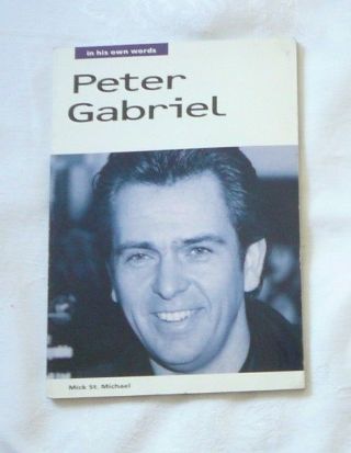 Peter Gabriel Genesis Soft Cover Book With Bonus 1994
