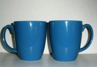 Corelle Stoneware Blue 10 Oz.  Coffee Mugs Cups Set Of 2