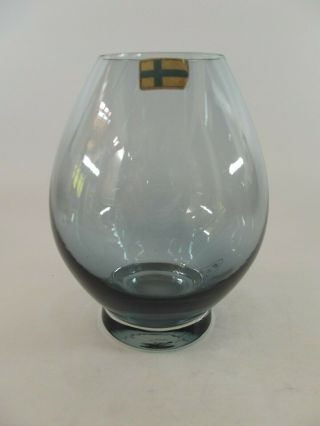 Vintage Scandinavian Glass Vase Made By Riihimaen Ref 160/3