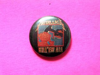 Metallica Vintage Button Badge Pin Not Patch Shirt Poster Lp Cd Kill 