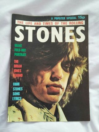 The Life & Times Of The Rolling Stones Leaflet - A Popster Special