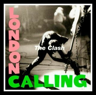 4 " The Clash London Calling Vinyl Sticker.  Punk Decal 4 Car,  Laptop,  Skateboard.
