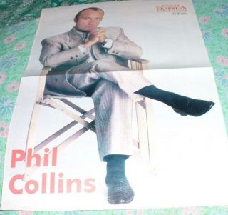 Phil Collins - Estonian Newspaper Eesti Ekspress Centerfold Poster