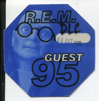 1995 R.  E.  M.  Satin Cloth Guest Pass