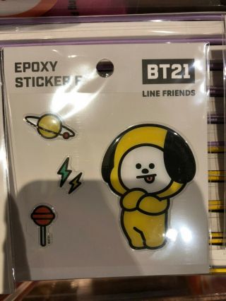 Bts Bangtan Boys Kpop Goods Bt21 Official Epoxy Sticker F Friends Chimmy