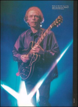 Steve Howe (yes,  Asia) With His Gibson Es - 345 Stereo Guitar 8 X 11 Pin - Up Photo