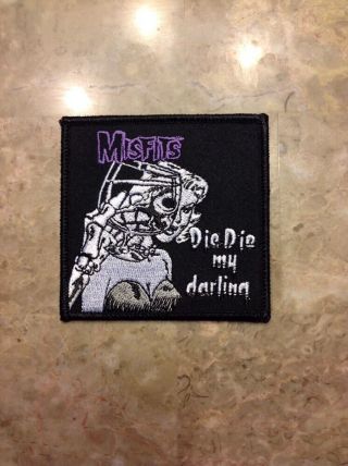 Misfits Die My Darling Rock Music Band Official Woven Badge Applique Patch