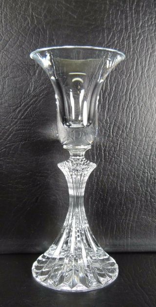 Mikasa The Ritz Single Light Candlestick Candle Holder Crystal