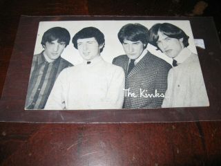 The Kinks Picture Card With Information On Back