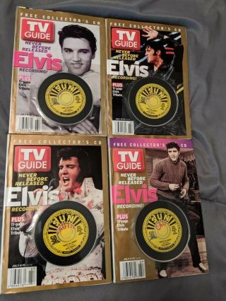 Elvis Presley 2004 Tv Guide With Sun Records Unreleased Recording Cd