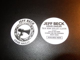 Jeff Beck Loud Hailer Promo Sticker 2016