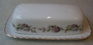 Creative Fine China 2345 Regency Rose Butter Dish With Lid
