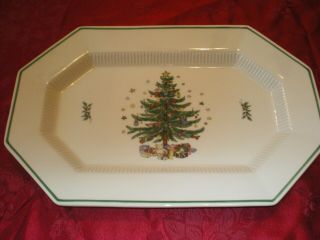 Nikko Christmastime 16 " X 10” Large Christmas Platter