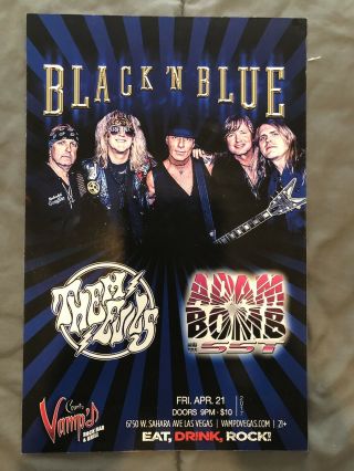Black N Blue Adam Bomb Poster Ratt Kiss Count’s Vamp’d