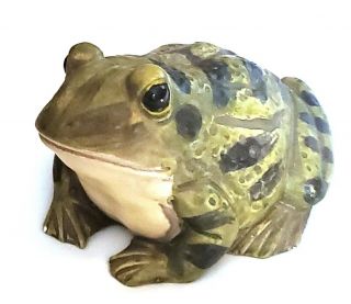 Vintage 5 " Uctci Japan Art Pottery Frog Toad Figure