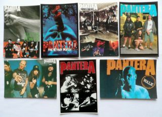 Pantera Postcards 7 X Vintage Pantera Postcards Metal