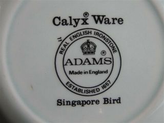 2 Adams Calyx SINGAPORE BIRD 6 - 1/4” x 2” high Cereal Soup BOWL 4