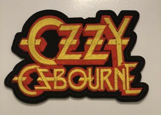 Ozzy Osbourne Embroidered Patch 3” X 4” Iron / Sew On Sabbath Logo Rock Music