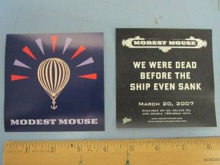 Modest Mouse 2007 We Were Dead Promotional Sticker Old Stock