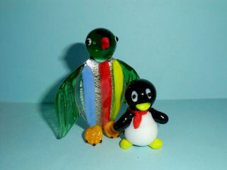 Two Glass Animal / Bird - Penguins X 2 - Murano Glass ?