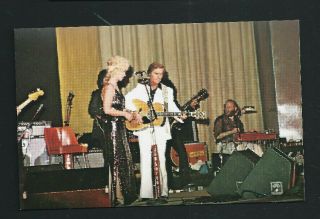 Postcard Showing George Jones And Tammy Wynette At Saturday Night Jamboree,  W.  Va