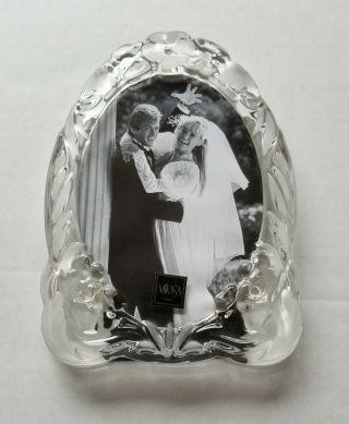 Mikasa Oval Picture Frame 5 " X7 " Crystal